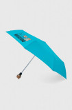 Moschino umbrela culoarea turcoaz