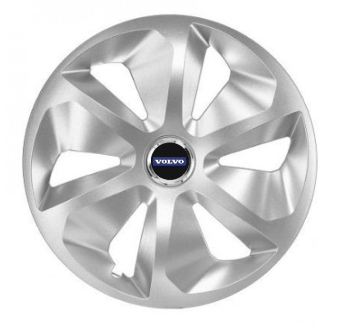Set 4 Capace Roti Roco Gri R15, pentru Volvo