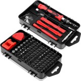 Set Surubelnite de Precizie 110 in 1, 98 Biti, pentru Electronice, Electrocasnice, Mobilier, Telefoane, Macbook, iMac, iPhone, Flexibila, cu Ventuza,