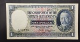 Singapore Administrația britanică 1dollar 1935 P16b rară