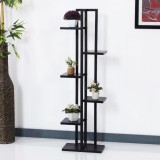 Suport pentru plante Tohmajarvi 120x34x21 cm negru marmorat negru [en.casa] HausGarden Leisure