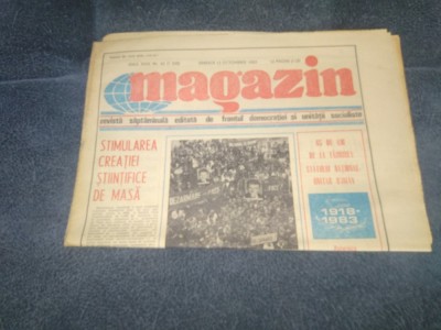 REVISTA MAGAZIN 15 OCTOMBRIE 1983 foto