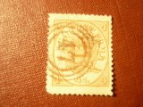 Timbru Danemarca 1864 Emblema Regala , 4s rosu stampilat