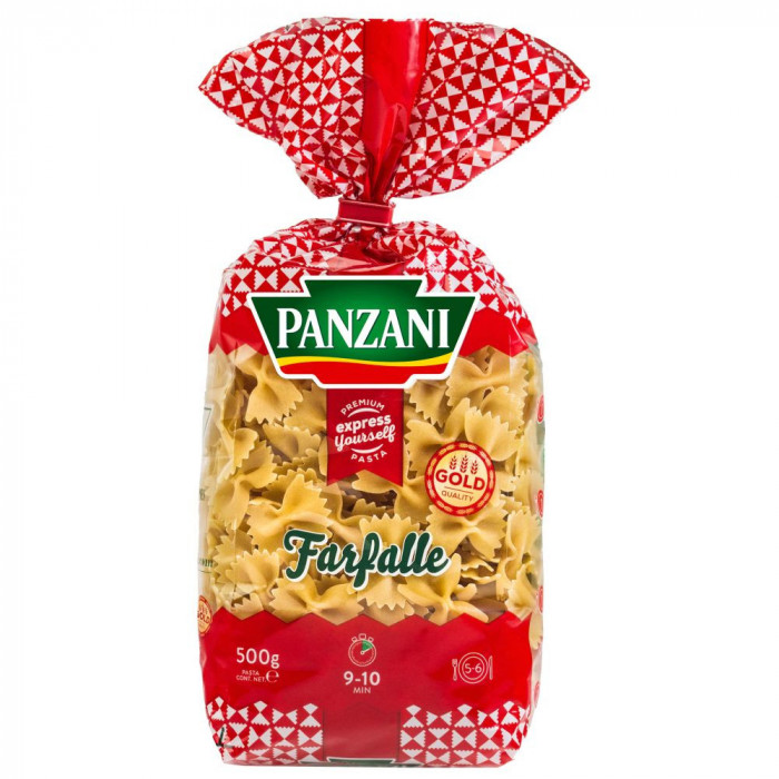 Paste Fainoase Farfalle Panzani, 500 g, Paste Farfalle, Paste pentru Gatit, Paste Fainoase Farfalle, Farfalle