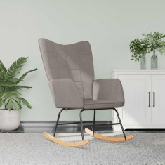 vidaXL Scaun balansoar, gri taupe, material textil 328016