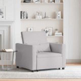 VidaXL 3 &icirc;n 1 Sofa Singur Transformabil Gri Nor Țesătură