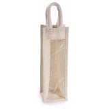Gentuta cadouri sticle vin iuta natur cm 11x11x46 H