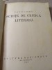J Schițe de critică literară 1924