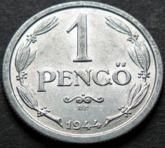 Moneda istorica 1 PENGO - UNGARIA HORTYSRA, anul 1944 * cod 3639 - razboiul II foto