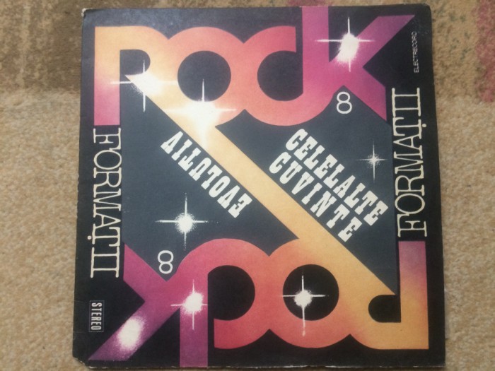 formatii rock 8 evolutiv / celelalte cuvinte disc vinyl lp muzica EDE 02782 VG+