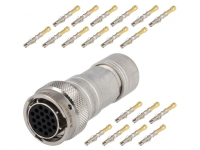 Conector Circular Crimpat RT360 19 PIN Mufă Mamă foto