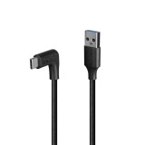 Cablu USB 3.2-A la USB type C drept/unghi 90 grade 1.5m, Lindy L32014
