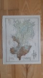 Harta comitatului Satu-Mare SZATMAR (1897) (cromolitografie) harta veche Transilvania judetului judetul zonele Maramures , Baia-Mare