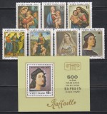 Vietnam 1983 - 500 de ani de la nașterea lui Rafael, Serie + Colita (RARA), MNH