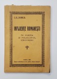 INFLUENTE ROMANESTI IN POEZIA SI FOLKLORUL UNGURESC de I.U. SORICU , 1929