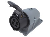 Conector alimentare AC trifazat AMPHENOL IP&amp;S soclu mamă 4 pini IP44