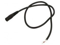 Cablu DC 5,5/2,1 Negru 0,5m 2x0,5mm2