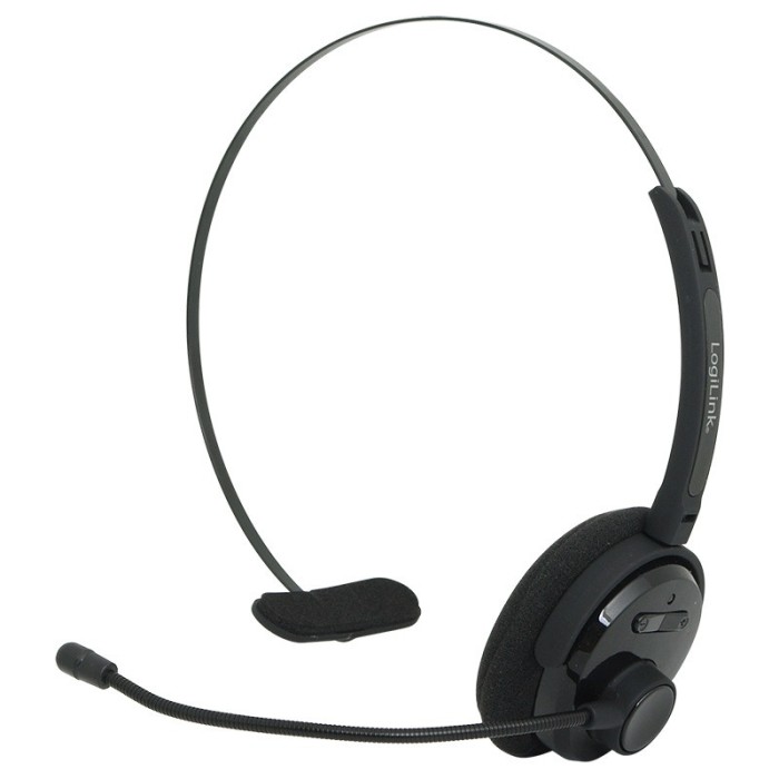 CASTI Logilink, wireless, monocasca, utilizare multimedia, call center, microfon pe brat, conectare prin Bluetooth 4.1, negru, &quot;BT0027&quot;, (timbru verde