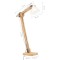 Lampa de podea, alb, lemn masiv de mango, E27 - 11