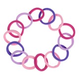 Set de 14 Elastice Frotte pentru Copii - Culori Roz, Lila și Fucsia, CMCLASS