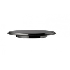 Suport tort rotund din melamina neagra, 31 cm