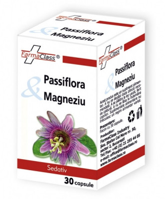 Passiflora si Magneziu Farma Class 30cps foto