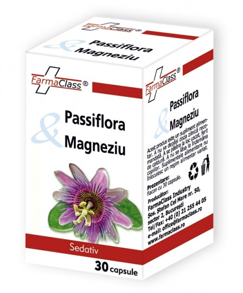 Passiflora si Magneziu Farma Class 30cps