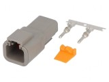 Conector cablu-cablu DTP tată 2 pini crimpat