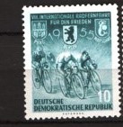 GERMANIA (DDR) 1955 &ndash; CICLISM, TIMBRU NESTAMPILAT, F135