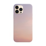 Husa compatibila cu Apple iPhone 14 model Gradient pink sky, Silicon, TPU, Viceversa, Transparent, Carcasa