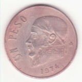 Mexic 1 peso 1974 - Jos&eacute; Maria Teclo Morelos y Pav&oacute;n., America de Nord, Cupru-Nichel