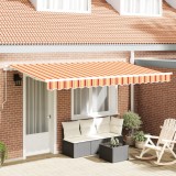 vidaXL Cortina Retractabilă Multicolor și galben și portocaliu și alb