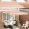 Umbra Retractabilă Manuală cu Dungi Colorate 350x250 cm