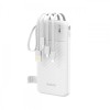 Baterie Externa Dudao K11, 10000mAh, 10W, 1 x Lightning - 1 x microUSB - 1 x USB-A - 1 x USB-C, Alba, Apple