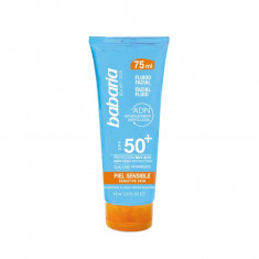 Crema faciala SPF 50+ pentru piele sensibila Facial Fluid, 75ml, Babaria