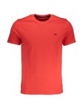 Tricou barbati, cu mini logo, Slim fit, Rosu, L