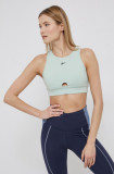 Reebok top de antrenament H51848 culoarea verde