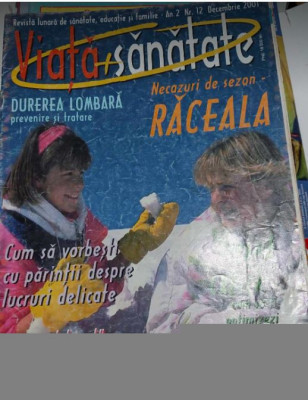 revista Viață și Sănătate - decembrie 2001 foto