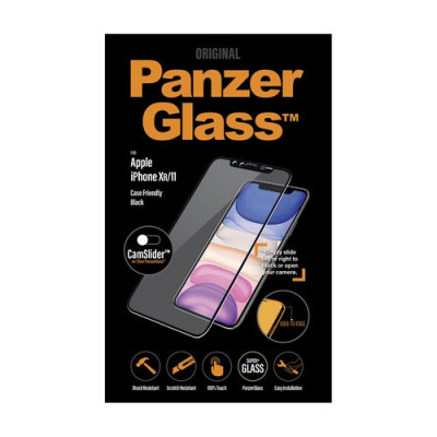 PanzerGlass - Geam Securizat Case Friendly CamSlider pentru iPhone XR ?i 11, black foto