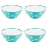 Set boluri, 4 piese, 3 L, Plastic, Verde menta