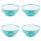 Set boluri, 4 piese, 3 L, Plastic, Verde menta