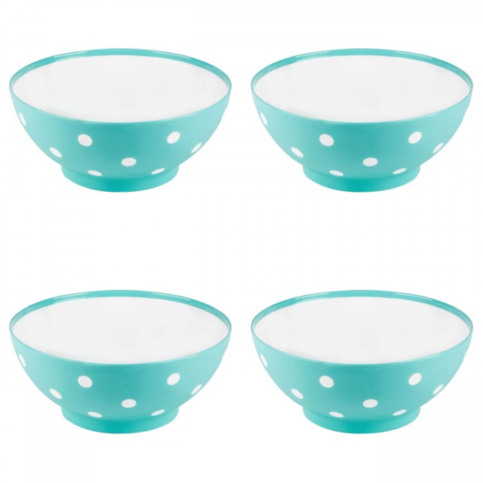 Set boluri, 4 piese, 3 L, Plastic, Verde menta