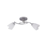 Cumpara ieftin Lustra Silvia Crom+Alb 2xE27 60W, Erste