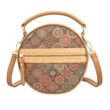 Geanta dama rotunda din pluta Colorful