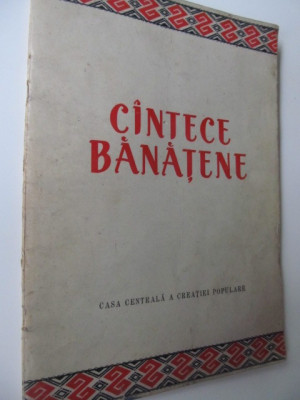 Cantece Banatene (partituri) foto