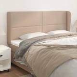 Gossi tablie pat cu aripioare cappuccino 183x23x118/128 cm piele eco