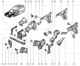 Balama capota OE Renault Rapid Expres F40 1985-1998 , suport fixare fata pozitia 19 Kft Auto, Automobile Dacia Mioveni