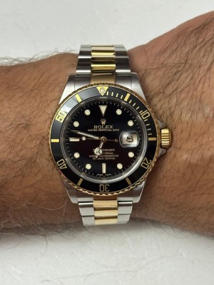 CEAS ROLEX SUBMARINER Date - Aur/Otel - Ref. 16613 - Cal. 3135 - 40mm - An 2004 ! foto