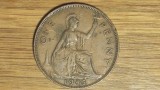Marea Britanie - moneda de colectie - 1 penny 1945 - George VI - stare f buna, Europa