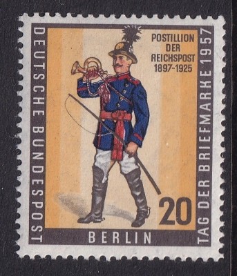 Berlin 1957 - Ziua mărcii poștale, serie neuzata foto